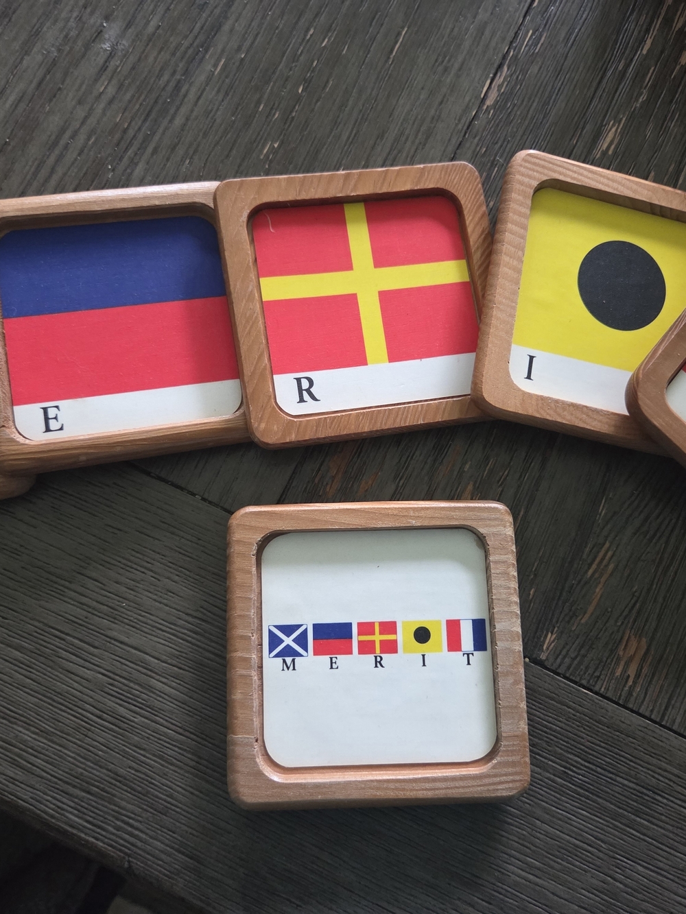 Vintage 1986 Philip Morris Merit promotional 6 coaster set